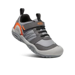 Keen Little Kids' Knotch Peak Sneaker | Magnet/Safety Orange -Keen Store 08f516722ace233dd9c0e8aeb16005d1c237e45e