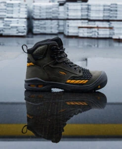 Keen Men's Troy 6" Waterproof Boot (Carbon-Fiber Toe) | Magnet/Black -Keen Store 1025697 PDP RightImage