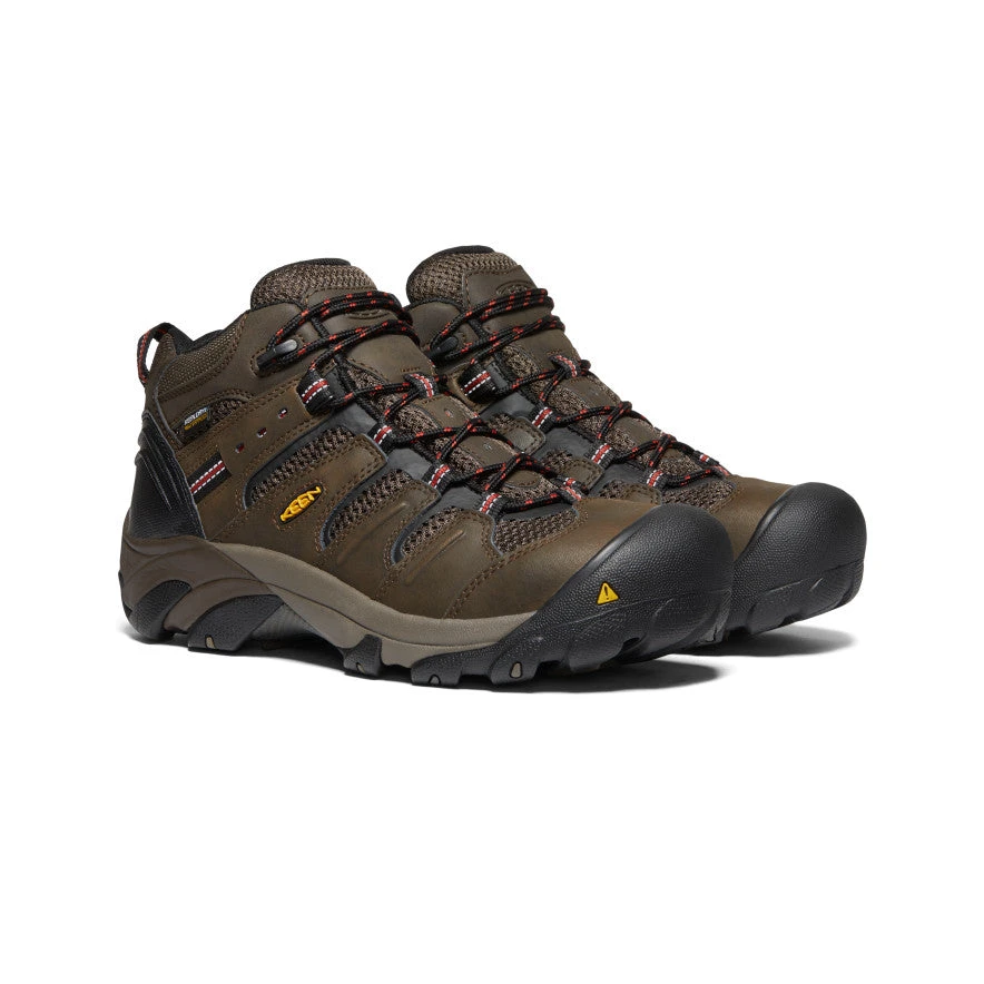 Keen Men's Lansing Mid Waterproof (Steel Toe) | Cascade Brown/Brindle 4 Keen Men's Lansing Mid Waterproof (Steel Toe) | Cascade Brown/Brindle - Image 2