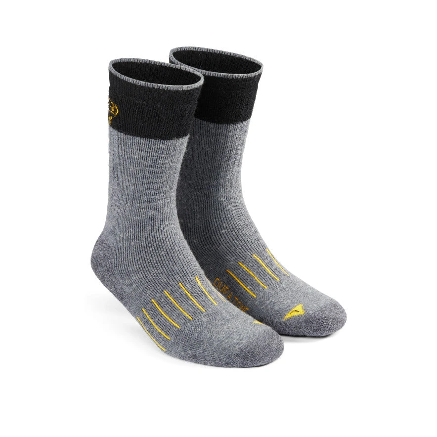 Keen Men's Pittsburg Double Denier Medium Crew Sock | Grey 3 Keen Men's Pittsburg Double Denier Medium Crew Sock | Grey