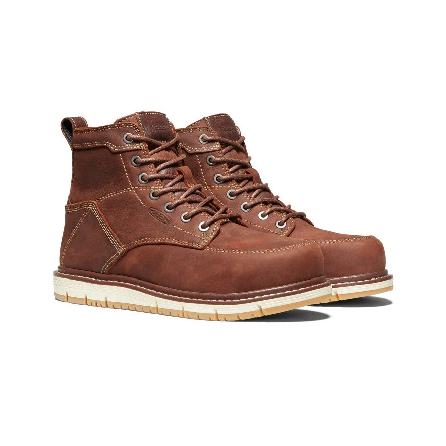 Keen Women's San Jose 6" Boot (Aluminum Toe) | Gingerbread/Gum 4 Keen Women's San Jose 6" Boot (Aluminum Toe) | Gingerbread/Gum - Image 2