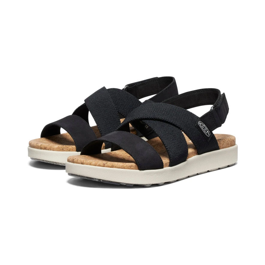 Keen Women's Elle Criss Cross Sandal | Black/Birch 4 Keen Women's Elle Criss Cross Sandal | Black/Birch - Image 2