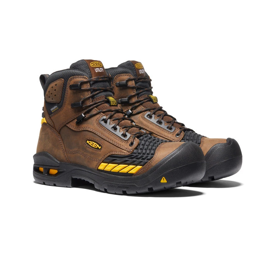 Keen Men's Troy 6" Waterproof Boot (Carbon-Fiber Toe) | Dark Earth/Black 4 Keen Men's Troy 6" Waterproof Boot (Carbon-Fiber Toe) | Dark Earth/Black - Image 2