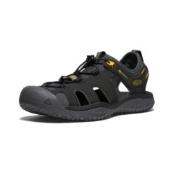 Keen Men's SOLR Sandal | Black/Gold -Keen Store 4f9d4fef36224e34361722a76993fa5fa49aa10e