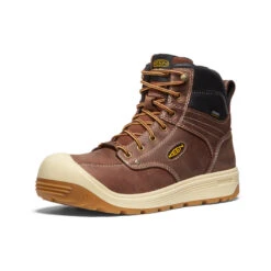Keen Men's Fort Wayne 6" Waterproof (Carbon-Fiber Toe) | Tortoise Shell/Gum -Keen Store 6196729881d9f17ed252d693a17d2720f607d525