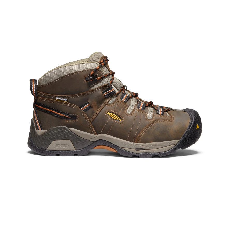 Keen Men's Detroit XT Waterproof Boot (Soft Toe) | Black Olive/Leather Brown 3 Keen Men's Detroit XT Waterproof Boot (Soft Toe) | Black Olive/Leather Brown