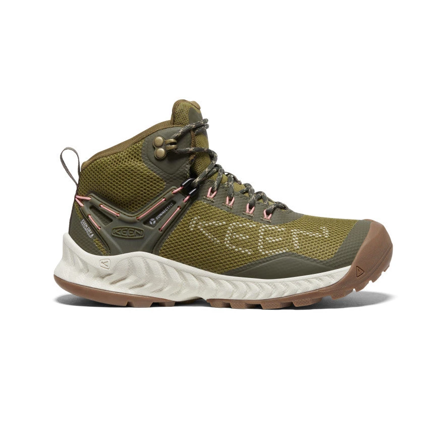 Keen Women's NXIS EVO Waterproof Boot | Olive Drab/Silver Birch 3 Keen Women's NXIS EVO Waterproof Boot | Olive Drab/Silver Birch