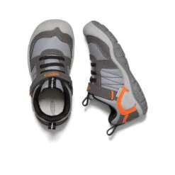 Keen Little Kids' Knotch Peak Sneaker | Magnet/Safety Orange -Keen Store 770e784cfd95e45f6ecf17c47596dbf652352eef