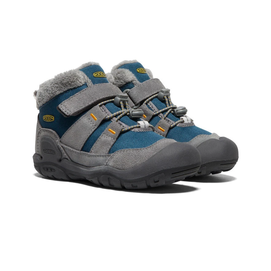Keen Little Kids' Knotch Chukka | Steel Grey/Blue Wing Teal 4 Keen Little Kids' Knotch Chukka | Steel Grey/Blue Wing Teal - Image 2