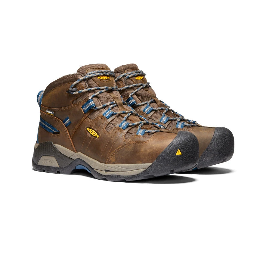 Keen Men's Detroit XT Waterproof Boot (Steel Toe) | Cascade Brown/Orion Blue 4 Keen Men's Detroit XT Waterproof Boot (Steel Toe) | Cascade Brown/Orion Blue - Image 2