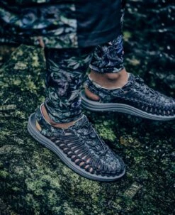 Keen Men's UNEEK Sneaker X ELNEST | Yakushima Forestra Camo -Keen Store KEEN M UNEEKxElnest Lifestyle PDP Single Left NoLogo