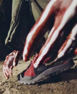 Keen Women's Jasper Rocks Sneaker X Hiking Patrol | Phantasmal Red -Keen Store KEEN W 1028333 HikingPatrolxJasperRocks Lifestyle PDP Single Right