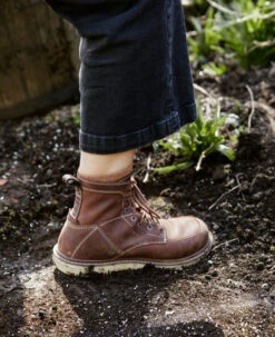 Keen Women's San Jose 6" Boot (Soft Toe) | Gingerbread/Off White -Keen Store SDD 496 PDP SanJose 1024570 Left Image