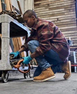 Keen Women's San Jose 6" Waterproof Boot (Aluminum Toe) | Almond/Gum -Keen Store SDD 496 PDP SanJose 1026369 Left Image