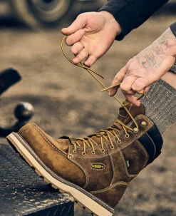 Keen Men's Cincinnati 8" Waterproof Boot (Carbon-Fiber Toe) | Belgian/Sandshell 14 Keen Men's Cincinnati 8" Waterproof Boot (Carbon-Fiber Toe) | Belgian/Sandshell -Keen Store SDD 505 PDP Cincinnati 1025694 Left Image