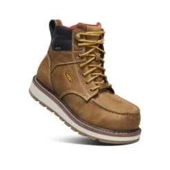 Keen Women's Cincinnati 6" Waterproof Boot (Carbon-Fiber Toe) | Belgian/Sandshell -Keen Store a70f60eb12593406cedb233814585e8177edbc94