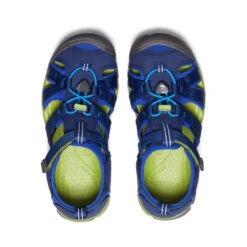 Keen Big Kids' Seacamp II CNX | Blue Depths/Chartreuse -Keen Store ac10a46833109dc3c0528c643366ebbf393fbb0e