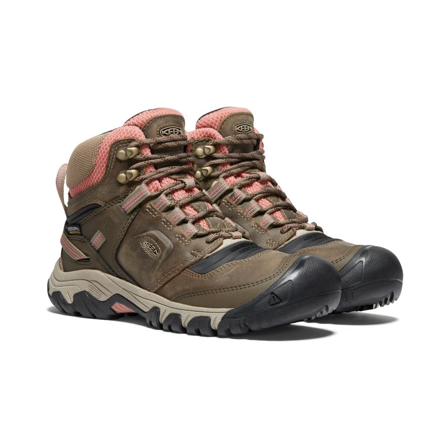 Keen Women's Ridge Flex Waterproof Boot | Timberwolf/Brick Dust 4 Keen Women's Ridge Flex Waterproof Boot | Timberwolf/Brick Dust - Image 2