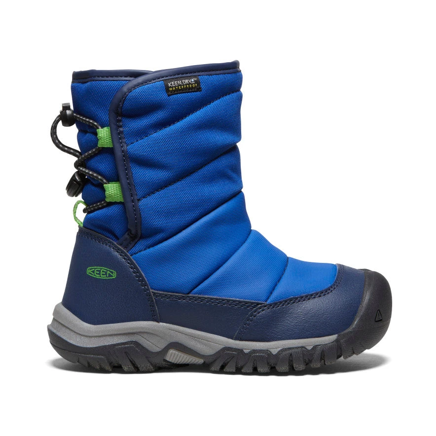 Keen Little Kids' Puffrider Waterproof Winter Boot | Naval Academy/Surf 3 Keen Little Kids' Puffrider Waterproof Winter Boot | Naval Academy/Surf