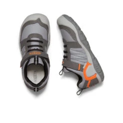 Keen Big Kids' Knotch Peak Sneaker | Magnet/Safety Orange -Keen Store d24f4c3206e8ff13ea62a384a55c8ba0a35ccaf0