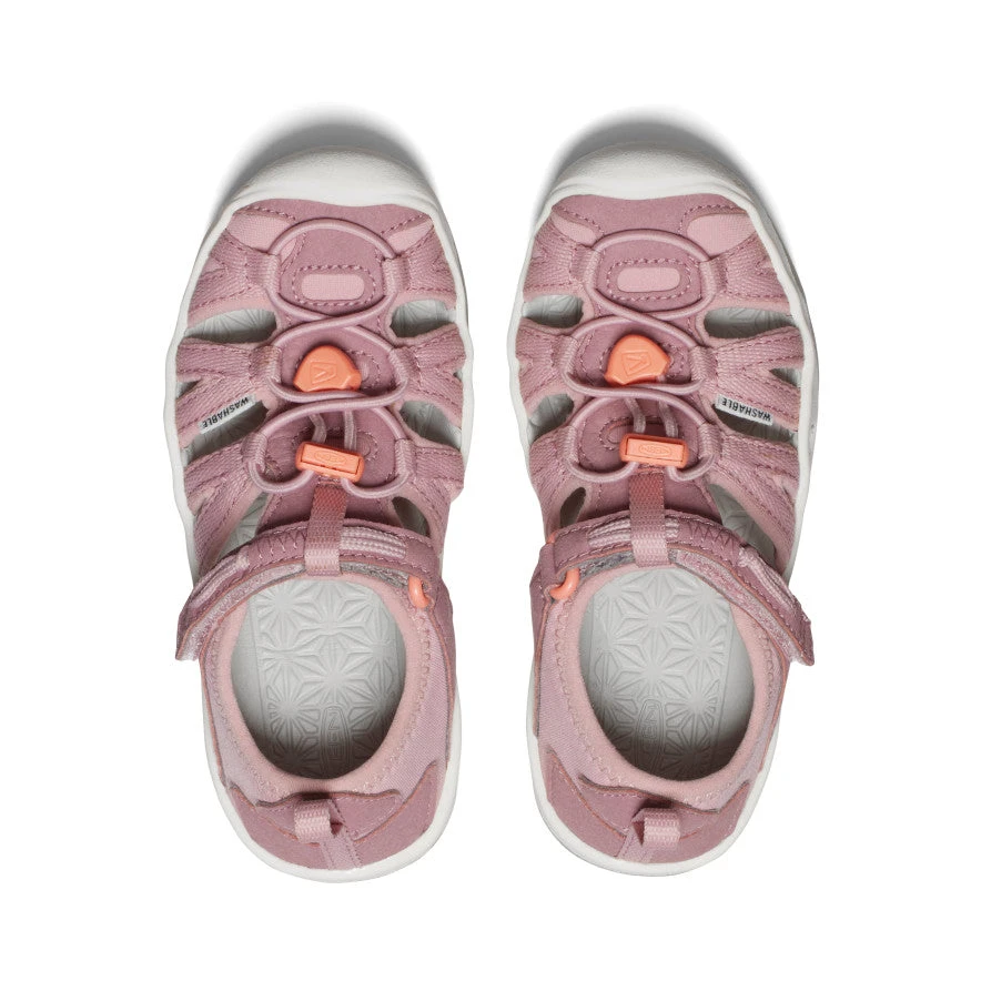 Keen Little Kids' Moxie Sandal | Nostalgia Rose/Papaya Punch 6 Keen Little Kids' Moxie Sandal | Nostalgia Rose/Papaya Punch - Image 4