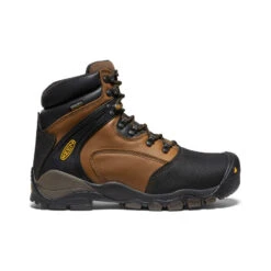 Keen Men's Louisville 6" MET Waterproof Boot (Steel Toe) | Slate Black
