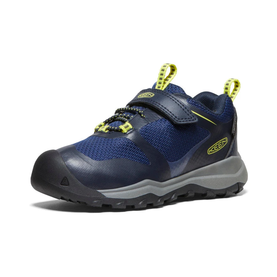 Keen Little Kids' Wanduro Waterproof Shoe | Sky Captain/Evening Primrose 5 Keen Little Kids' Wanduro Waterproof Shoe | Sky Captain/Evening Primrose - Image 3
