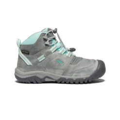 Keen Big Kids' Ridge Flex Waterproof Boot | Grey/Blue Tint