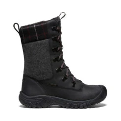 Keen Women's Greta Tall Waterproof Boot | Black/Black Plaid