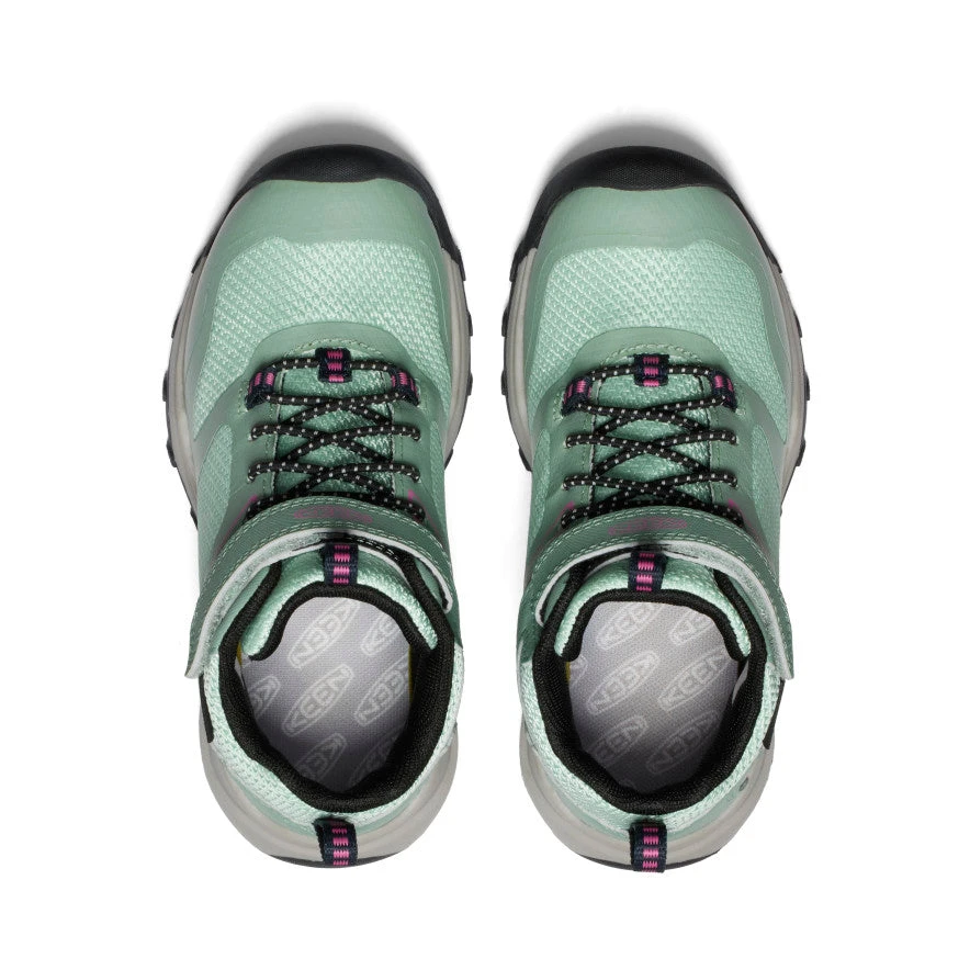 Keen Little Kids' Wanduro Waterproof Boot | Granite Green/Ibis Rose 6 Keen Little Kids' Wanduro Waterproof Boot | Granite Green/Ibis Rose - Image 4
