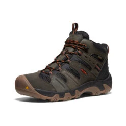 Keen Men's Headout Waterproof Hiking Boot | Black Olive/Fossil Orange -Keen Store f3f76b60fbc0003126251db1ed3666f8c2f7e956